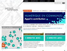 Tablet Screenshot of parcoursnumeriques.net